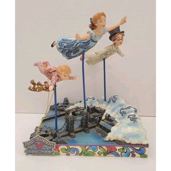 Disney Showcase Jim Shore Peter Pan Straight On Til Morning DAMAGE READ